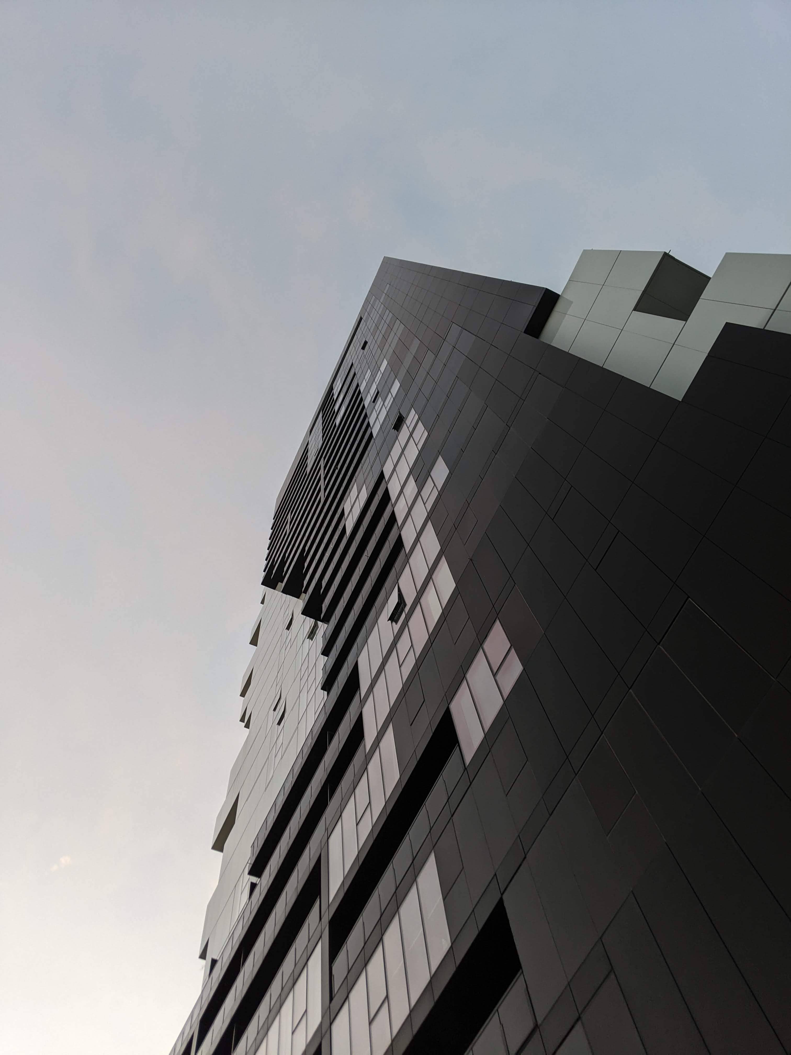 Tall Monocrhome Building